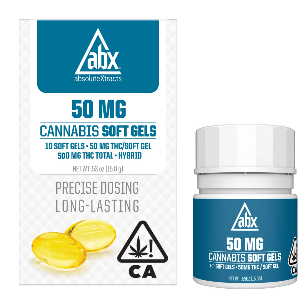 500mg THC Soft Gel Capsules (50mg - 10 pack) - ABX picture