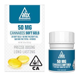 Absolute Extracts - 500mg THC Soft Gel Capsules (50mg - 10 pack) - ABX