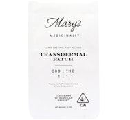 1:1 CBD: THC Transdermal Patch 0.92g - Mary's Medicinals