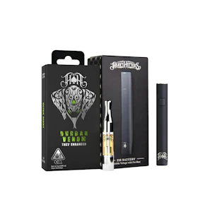 HEAVY HITTERS - Durban Venom BUNDLE | 1g THCV Enhanced Vape + Black 510 Thread Battery | Heavy Hitters