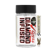 Claybourne Co | Diamond Infused Flyers | Cobra Kush | Hybrid | Pre-Rolls | 5pack | 2.5g