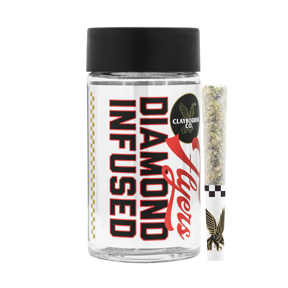 Claybourne Co. - Claybourne Co | Diamond Infused Flyers | Cobra Kush | Hybrid | Pre-Rolls | 5pack | 2.5g Main Image