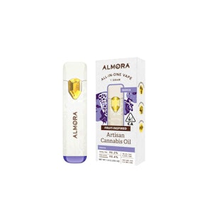 ALMORA FARMS - Almora Farm | Disposable | Fruit Live Resin | Grape Ape | 1g