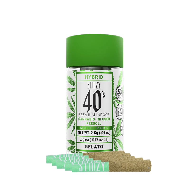 STIIIZY - Stiiizy - Gelato 40's Mini Infused Preroll 5pk 2.5g Main Image