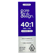 Care By Design - 40:1 - Full Spectrum CBD Drops - Tincture - 30ml