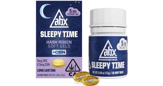 ABX - ABX - 5mg Sleepy Time Solventless + CBN Soft Gels - 10ct