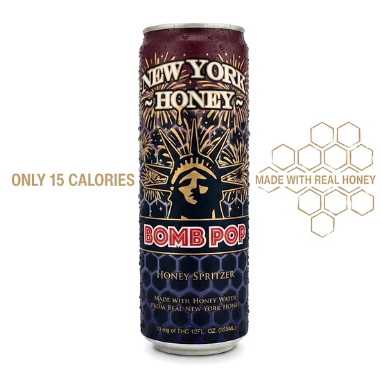 New York Honey - New York Honey - Bomb Pop - Single Beverage - 10mg THC Main Image