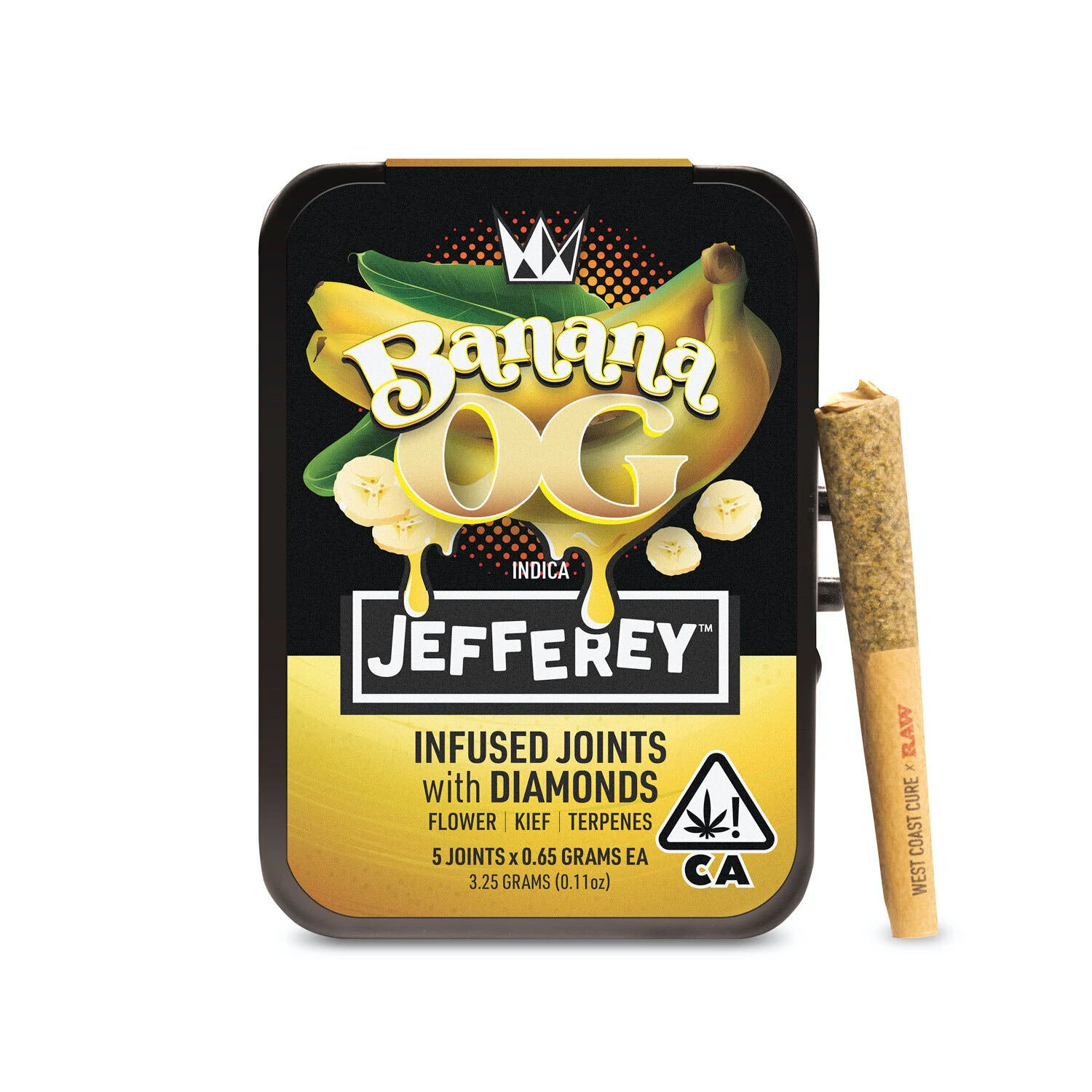 West Coast Cure - JEFFEREY INFUSED 5 PACK - BANANA OG .65G - WEST COAST CURE Main Image