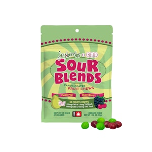 JOYIBLES - Sour Blends "Joy Bombs" Candy-Coated Fruit Chews | 40pc 200mg (THC:CBD)