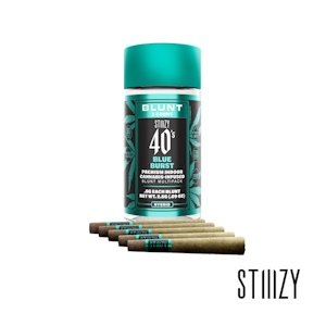 STIIIZY - Stiiizy (.5G) 40‘s Infused Mini Blunt 5 Pack | Blue Burst