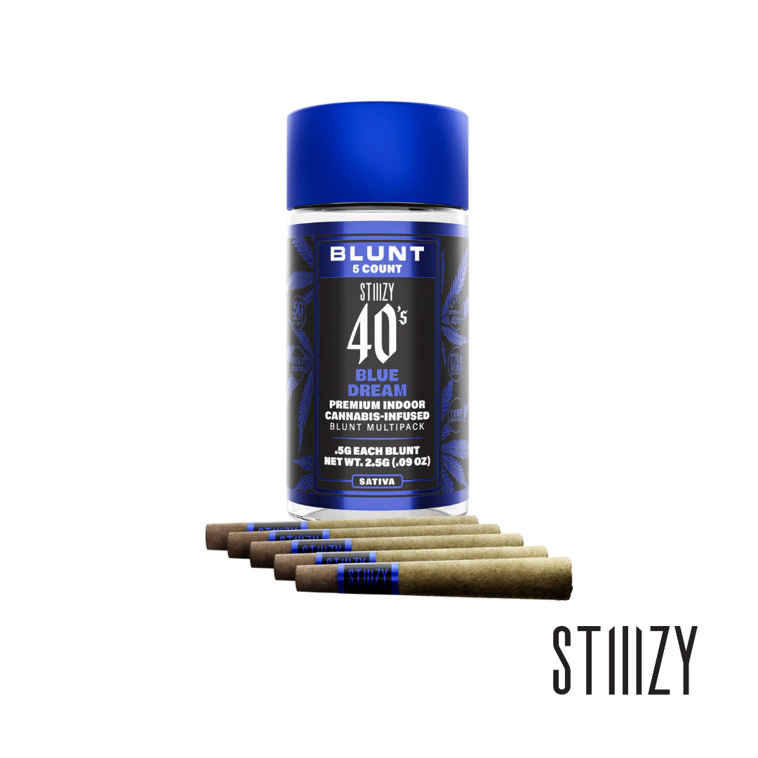 STIIIZY - Stiiizy (.5G) 40‘s Infused Mini Blunt 5 Pack | Blue Dream Main Image