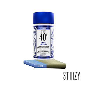 STIIIZY - Stiiizy (.5G) 40‘s Infused Preroll 5 Pack | Blue Dream
