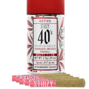 Stiiizy - Strawberry Cough (Sativa) Preroll 5 Pack - 2.5g