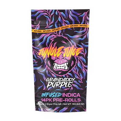 Jungle Juice - Granddaddy Purple - 14 pk (1g) Infused Pre-Rolls Main Image