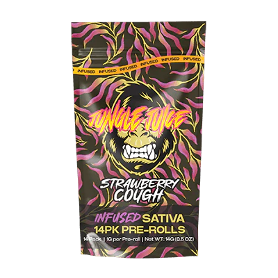Jungle Juice - Strawberry Cough - 14 pk (1g) Infused Pre-Rolls Main Image