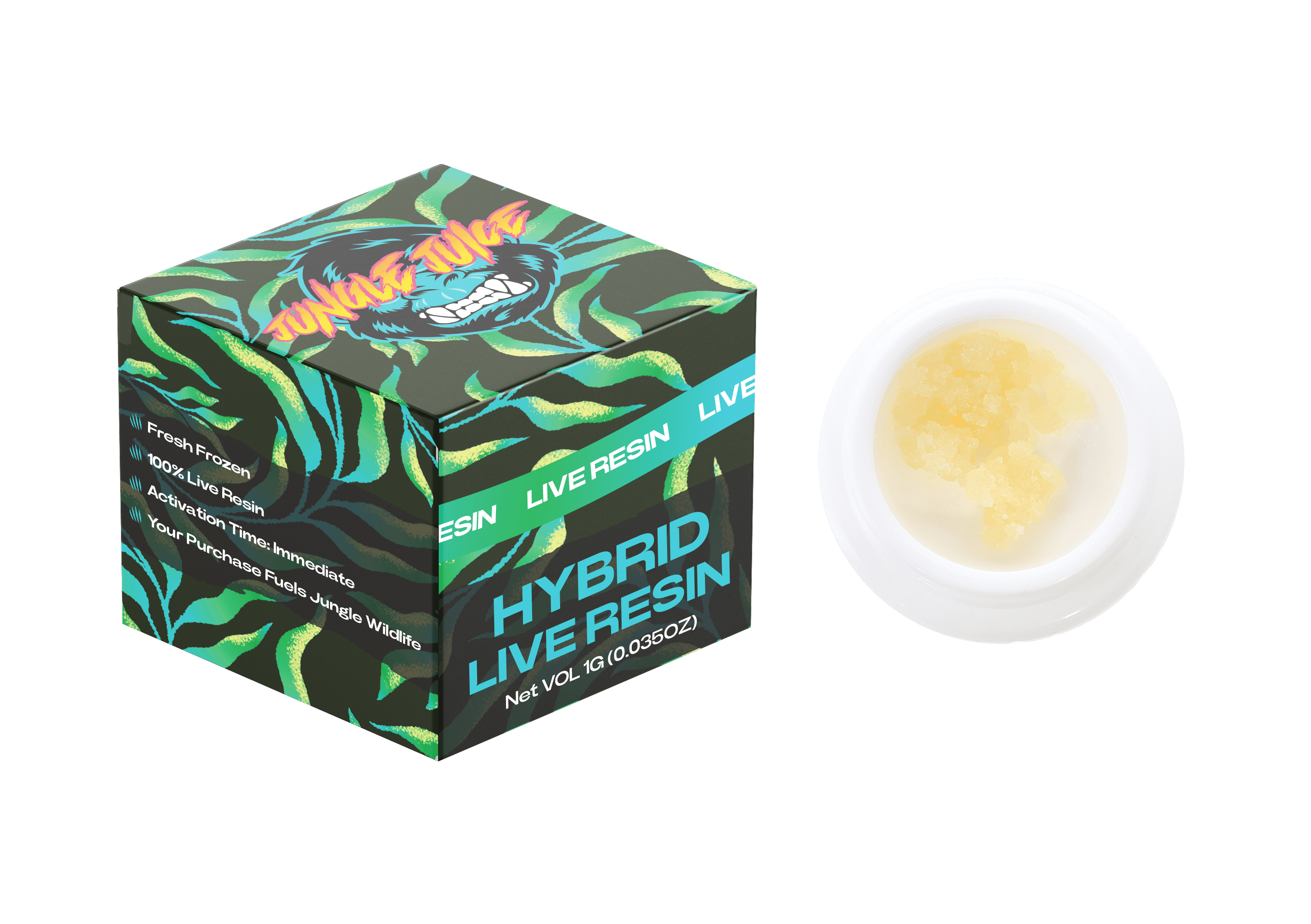 Jungle Juice - Garlic Butter 1g Live Resin Concentrate - Hybrid