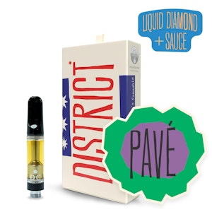DISTRICT CANNABIS - Pave 1 Gram Vape Liquid Diamonds and Sauce Cart