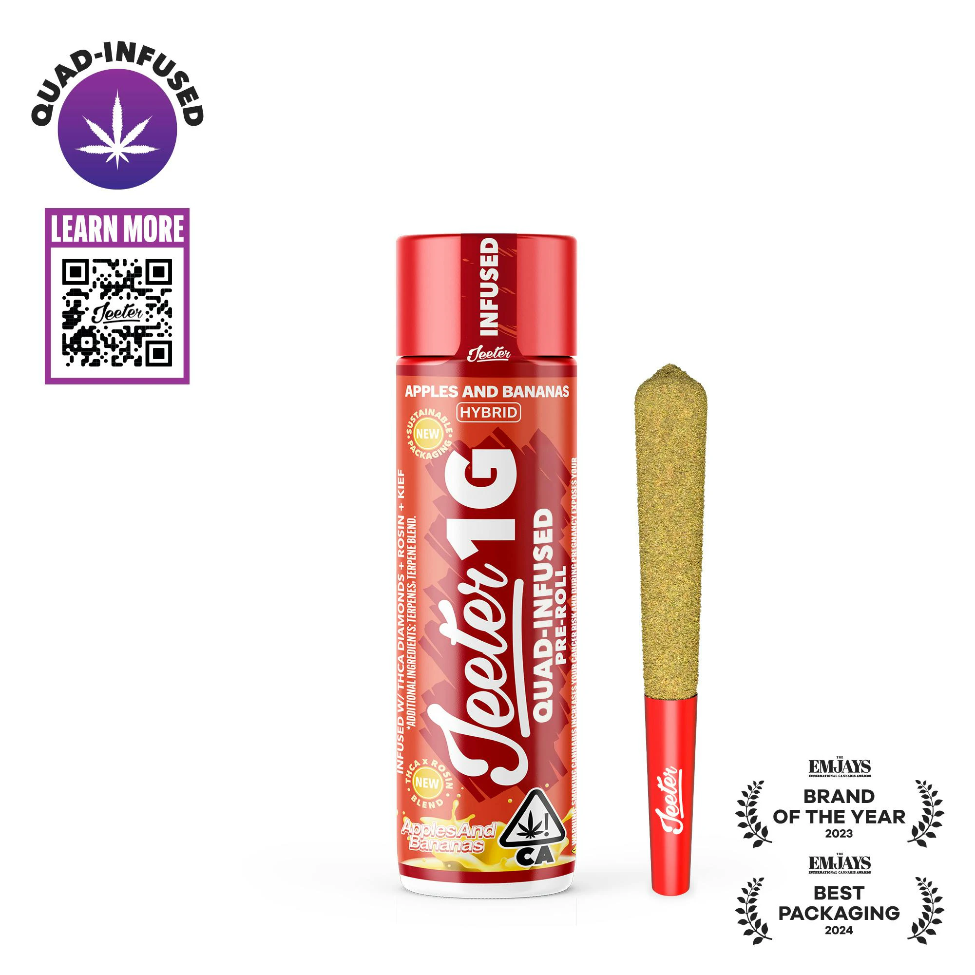 Jeeter - Jeeter Joint | Quad-Infused - Apples and Bananas Main Image