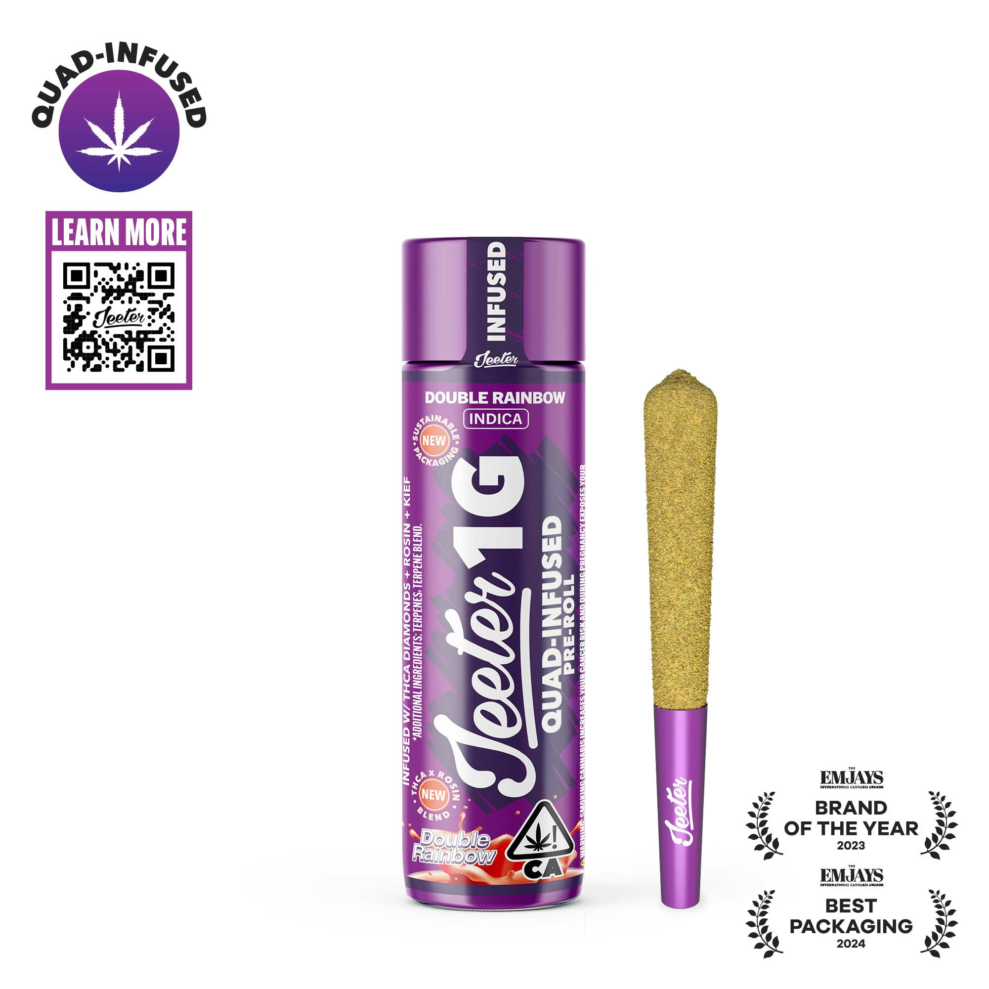 Jeeter - Jeeter Joint | Double RainboW | 1G Infused Perroll Main Image