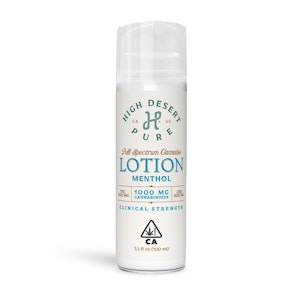 HIGH DESERT PURE - Lotion - Ginger Lime - 1657mg (1:1) - High Desert Pure