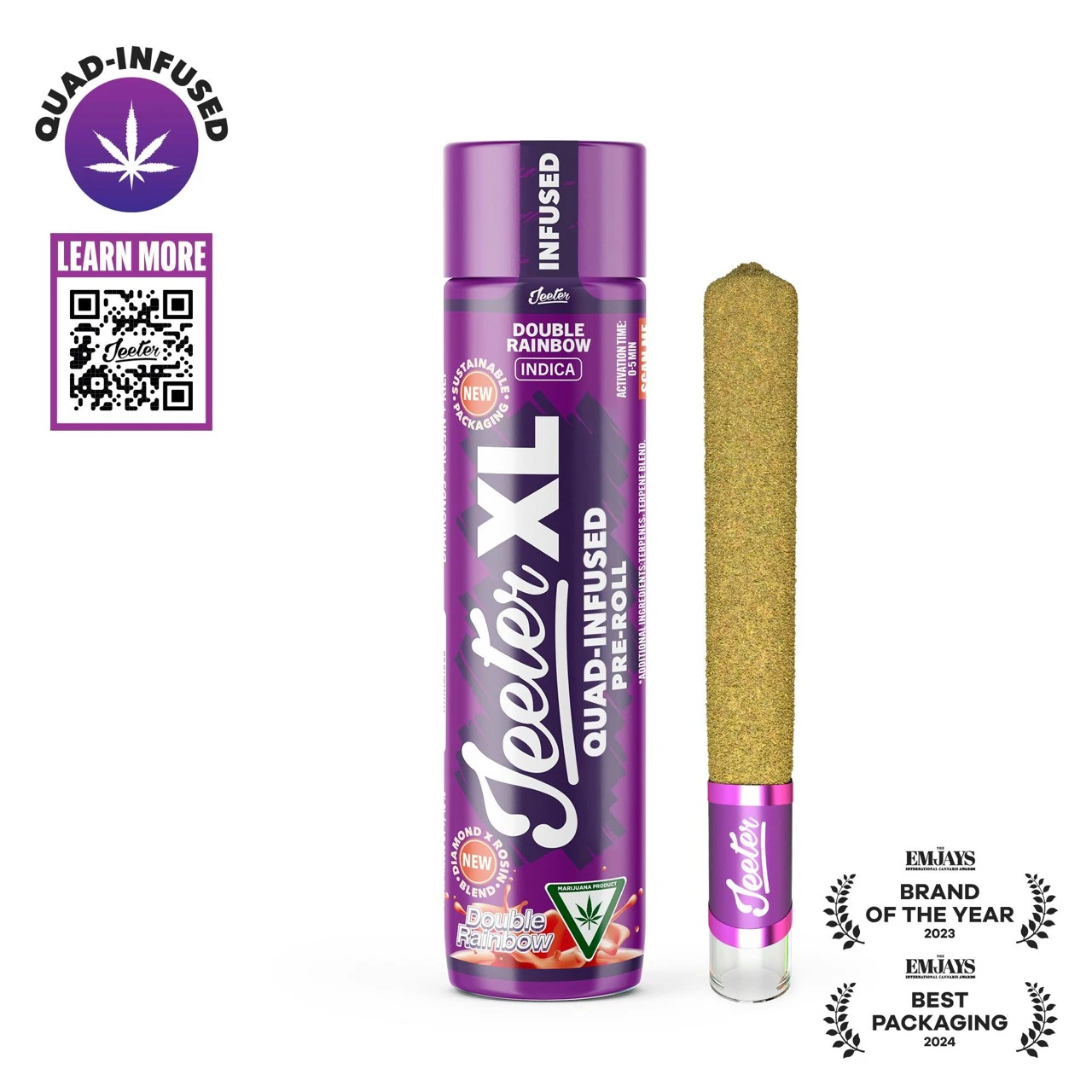 Jeeter - Jeeter | XL Infused Preroll | Double Rainbow | 2g Main Image