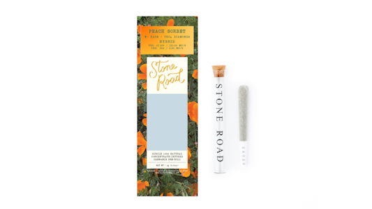 Stone Road - Stone Road | Peach Sorbet - Infused Pre-Roll | Diamond and Bubble Hash Infused