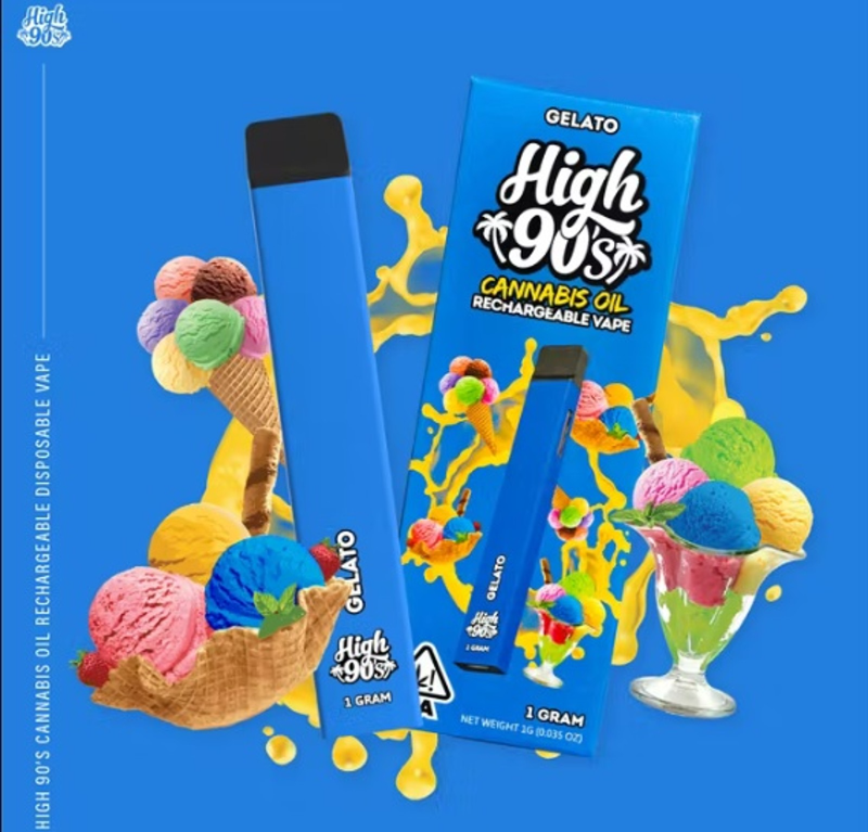 High 90's - Gelato Disposable 1g - Lakewood Dispensary Me...