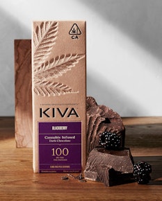 Kiva Bar - Dark Chocolate Blackberry - 100mg