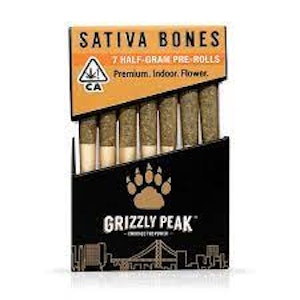 Grizzly Peak - Sativa Bone 7 pack Infused Prerolls