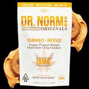 DR. NORM'S - [Dr. Norms] 10PK Cookies - 100mg - Peanut Butter Chocolate Chip (S)