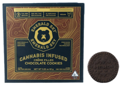 Emerald Sky - Emerald Sky - Creme Filled Chocolate Cookie - Indica (10pk) - 100mg