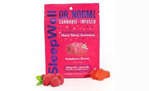 DR. NORM'S - [Dr. Norms] THC Gummies - 100mg - Sleepwell Raspberry Dream (I)