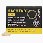 [Level] Hashtab - 25mg - 10ct Indica