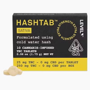 LEVEL - [Level] Hashtab - 25mg - 10ct Sativa