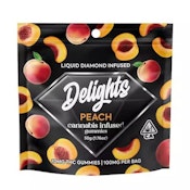 Delights LD Gummies/Peach/100mg/(H)