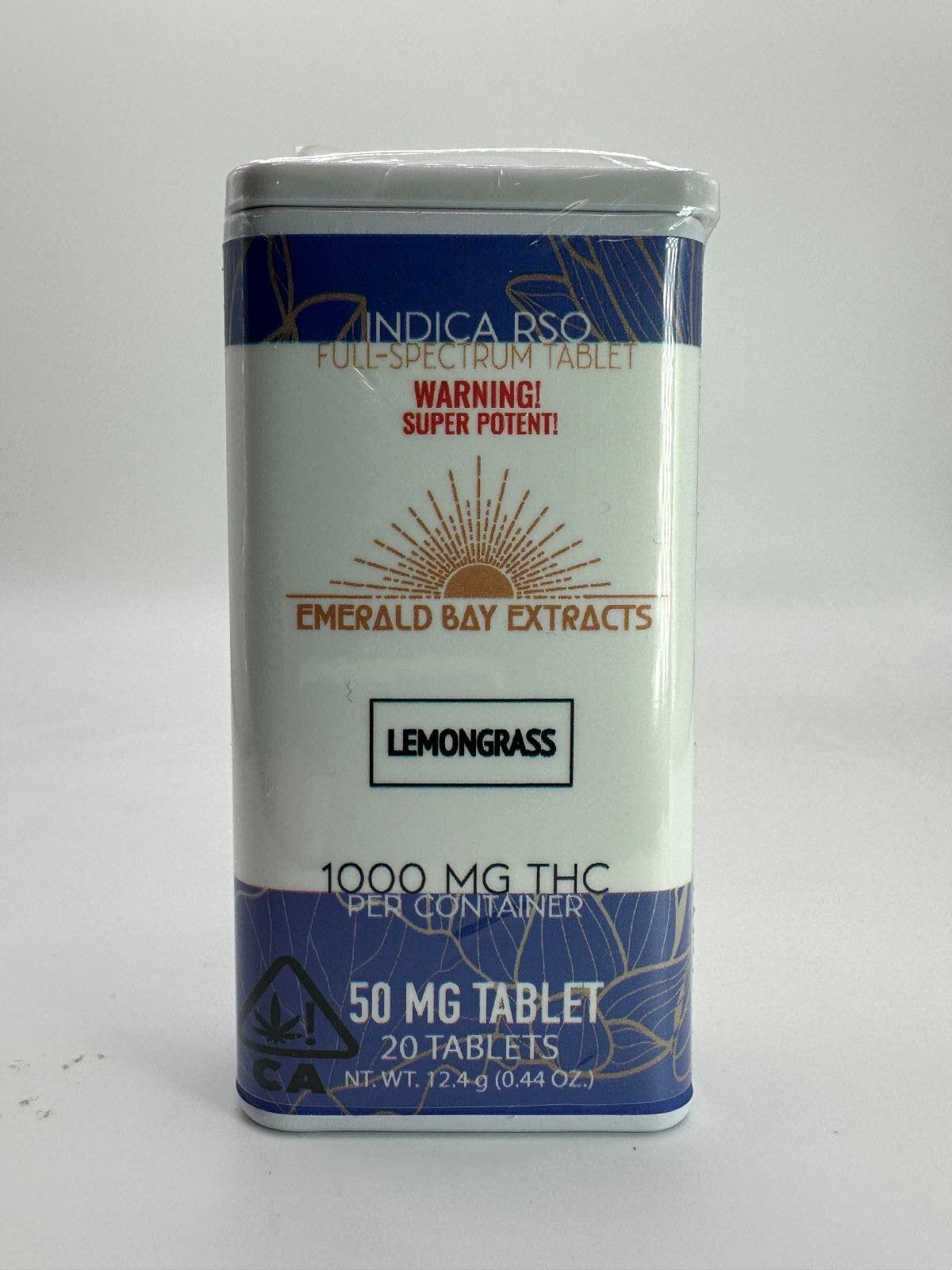 Emerald Bay Extracts Indica RSO Tablets 50mg Per Tablet 1000mg Per Package