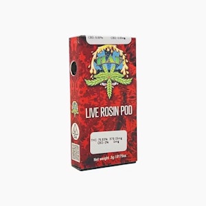 HASH AND FLOWERS - SATSUMA ORANGE ROSIN POD 0.5G - HASH AND FLOWERS