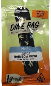 Dime Bag - 1g Rainbow Kush Disposable Cartridge (Dime Bag)