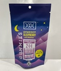 DIXIE - Synergy Sleepberry 2:1:1 CBN:CBD:THC 200mg 10 Pack Gummies - Dixie