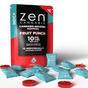 ZEN - Fruit Punch Indica 100mg Gummies