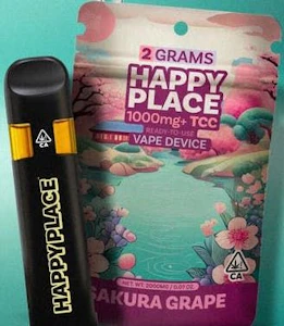 HAPPY PLACE - Happy Place - 2g AIO Vape - Sakura Grape