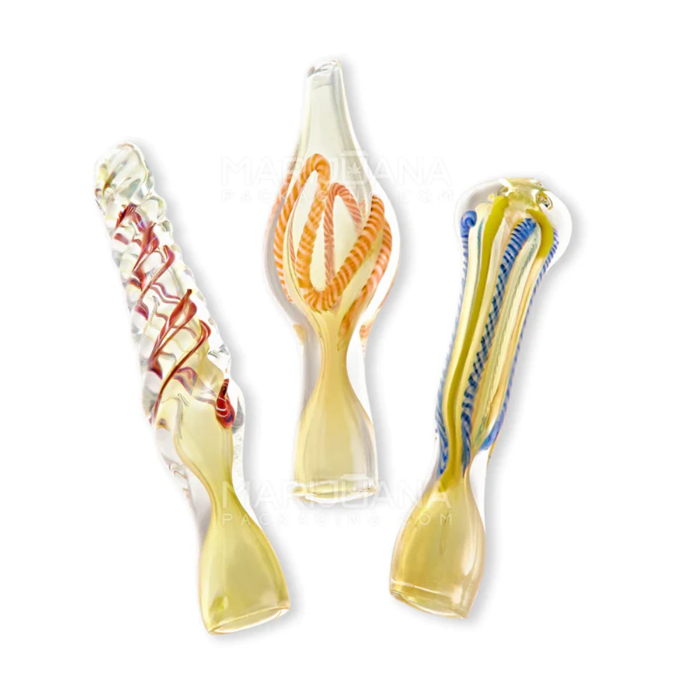 FTE - ASSORTED SWIRL & GOLD FUMED CHILLUM - FTE Main Image
