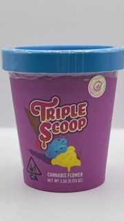 Triple Scoop 3.5g Tub Cookies Premium Cannabis Enjoy the Farm