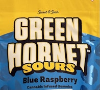 Green Hornet - 100mg Blue Raspberry Sour Gummies -