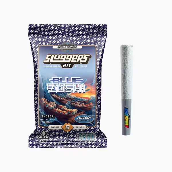 Sluggers - [Sluggers] Infused Pre-roll 5 Pack - 3.5g - Blue Zushi (I) Main Image