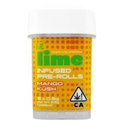 Lime - Mango Kush Infused 2.5g Preroll 5 Pack 