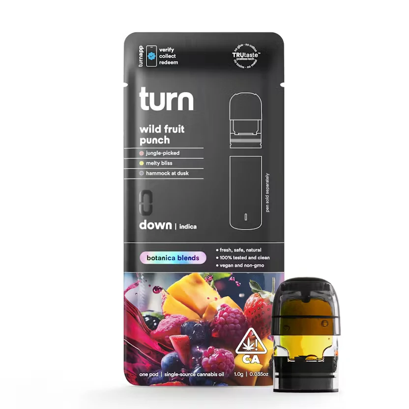 turn - [Turn Down] - BB - Pod - (1g) - Wild Fruit Punch, turn brands Main Image