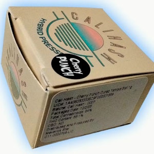 CALI KUSH - CALI HASH - Concentrate - Cherry Punch - Cured Hash Temple Ball - 1G