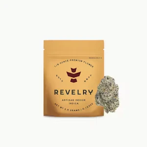 REVELRY - GMO Rootbeer | 3.5G Flower | Indica