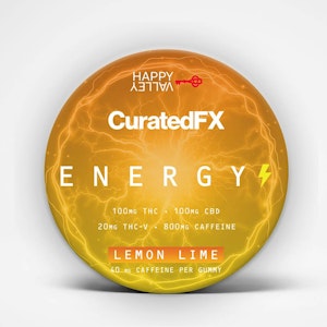 Happy Valley - Lemon Lime CuratedFX ENERGY 5:5:1 THC:CBD:THCV - 100mg - Happy Valley